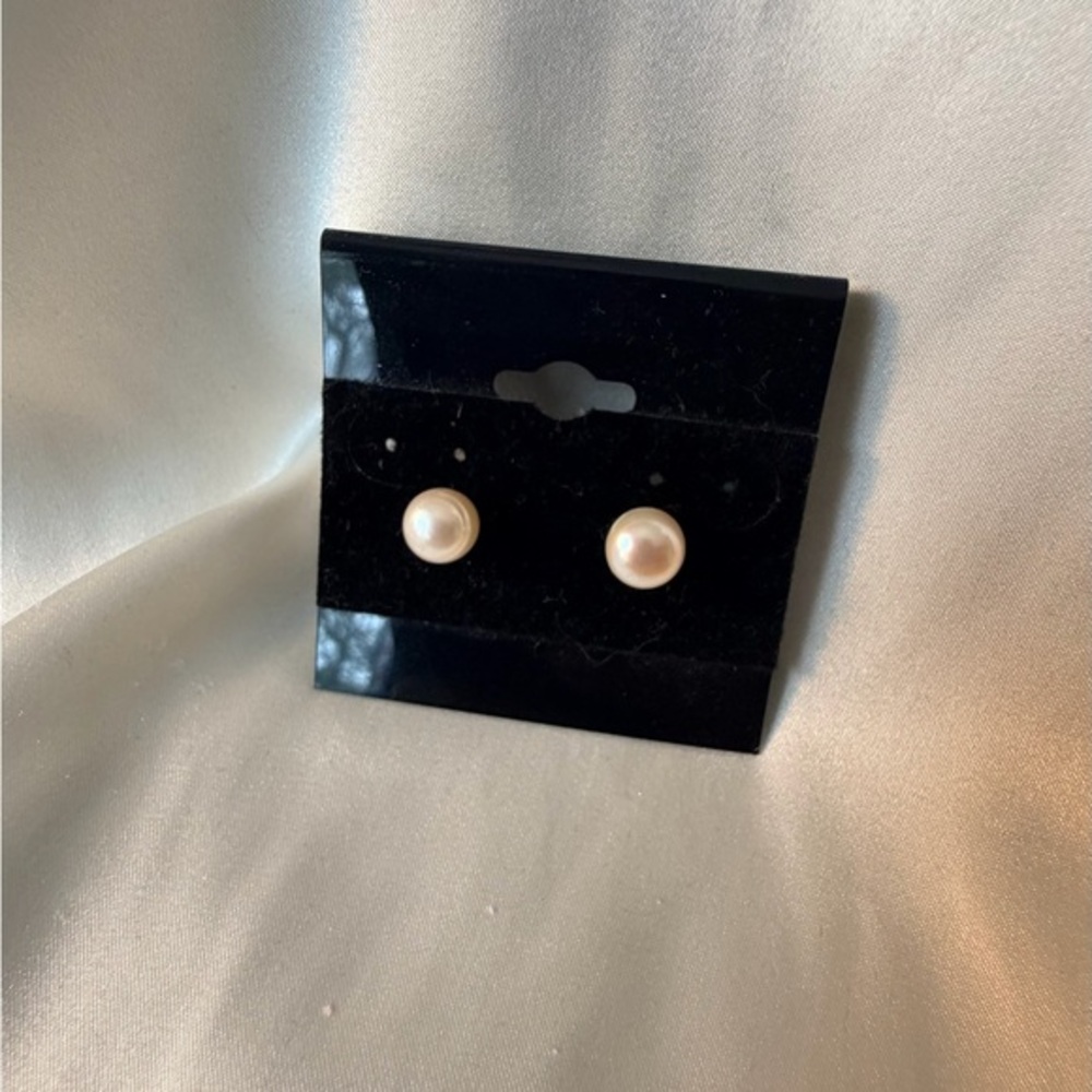 Hand Crafted Classic yellow Pearl Earrings